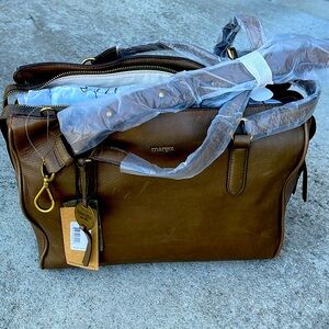 NEW Margot leather satchel-removable shoulder strap and 2 handles.